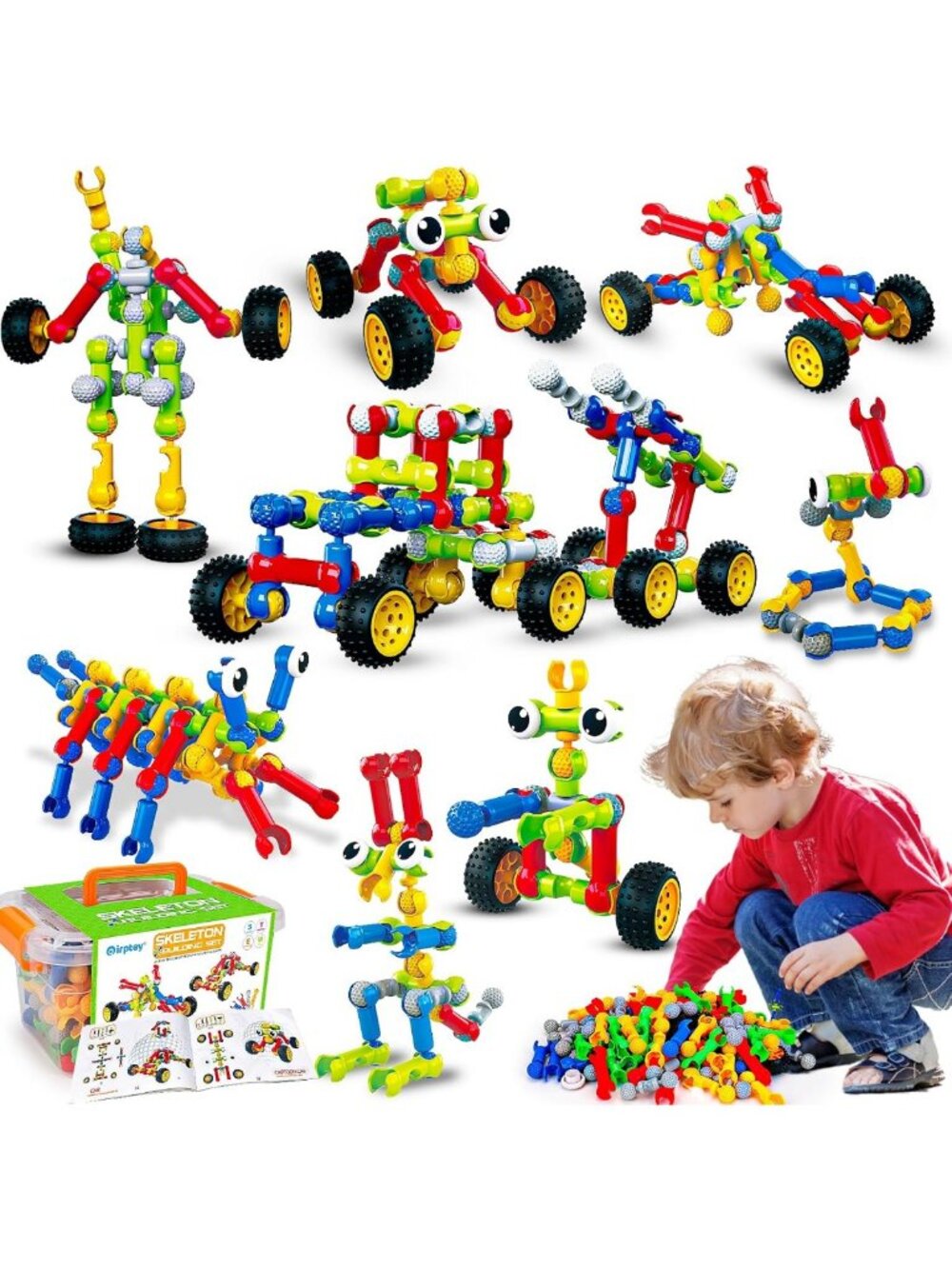 STEM Building Toys for Kids 3-8 Years - Educational Gift for Boys & Girls
